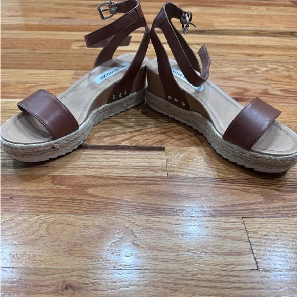 Steve Madden Tan Espadrille Sandals - Picture 2 of 4